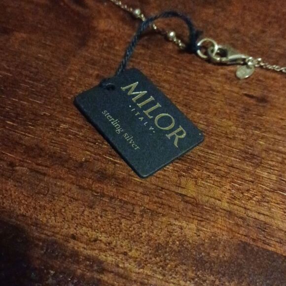 Milor Womans Sterling Silver Fresh Water Pearls NWT Necklace 38 Long - Picture 3 of 8